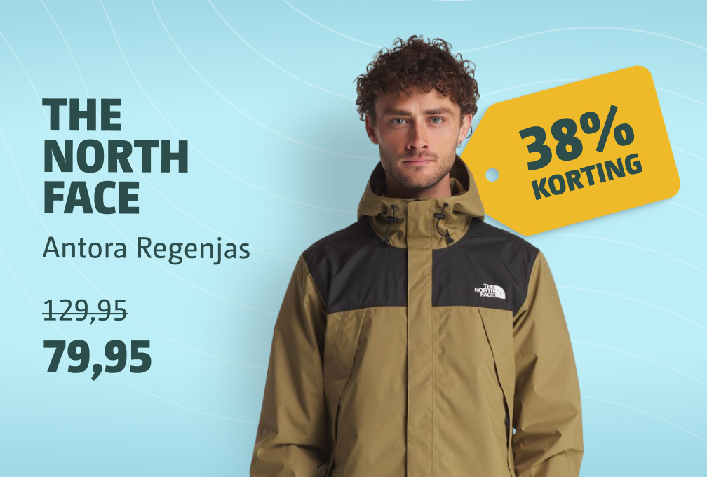 the north face heren jas 33% korting